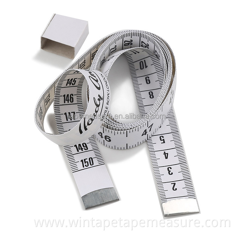 White Color Measuring Tape 1.9mm 150cm Body Measurement Tape Wintape Fiber Glass China PVC and Fiberglass 1.5m*19mm by Customer